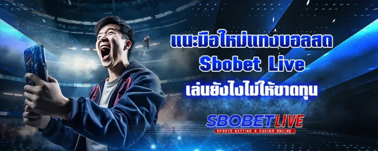 Read more about the article แนะมือใหม่แทงบอลสด Sbobet Live เล่นยังไงไม่ให้ขาดทุน